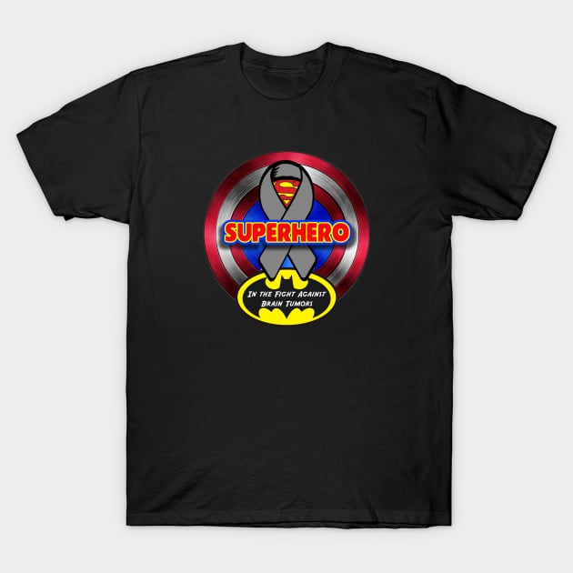 Superhero Against Brain Tumors T-Shirt by Dr. Mitch Goodkin